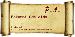 Pokorni Adelaida névjegykártya